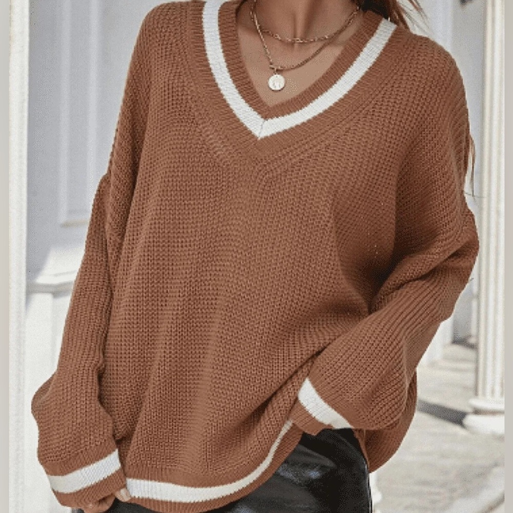 Pumpkin spice oversized sweater